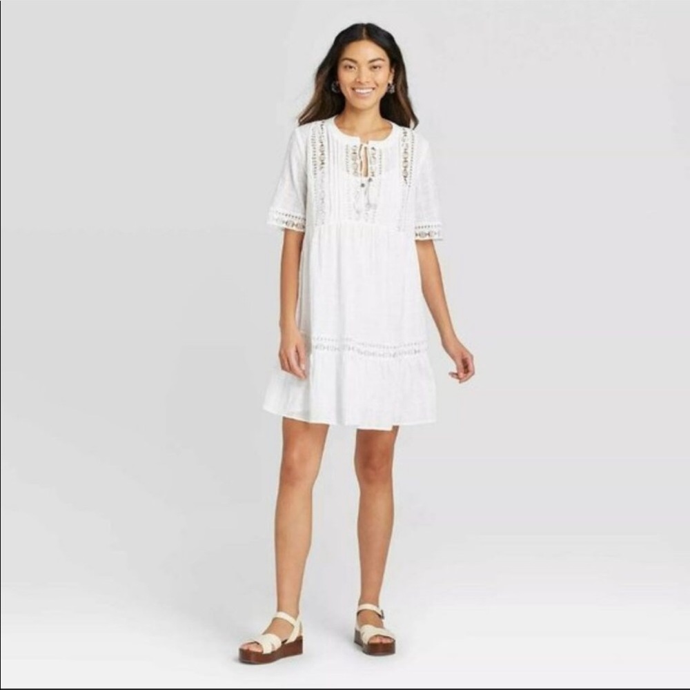 NWT! Knox Rose white sundress! (S)